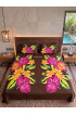 Hand Painted Rayon Bedsheet Set King Size